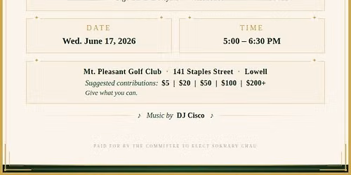 A Mt. Pleasant Evening With Sokhary Chau & Friends