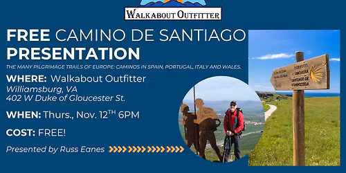 FREE Camino de Santiago Presentation: Williamsburg