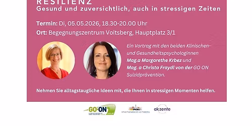 Resilienz - gesund und zuversichtlich, auch in stressigen Zeiten