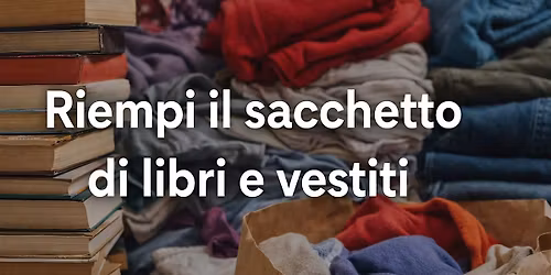 RIEMPI IL SACCHETTO di libri & vestiti vintage