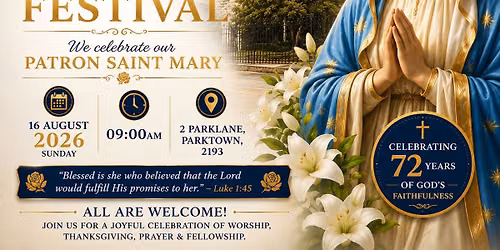 PATRONAL FESTIVAL 2026