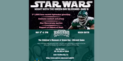 Green Bay Blizzard Indoor Football \u2013 Star Wars Night
