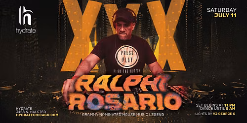 Ralphi Rosario Live at Hydrate