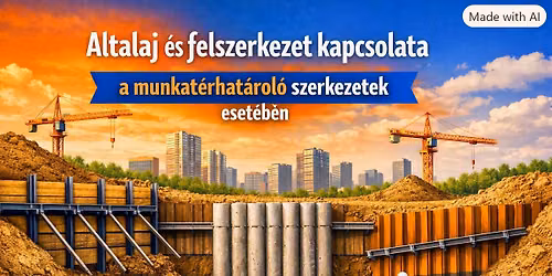 Altalaj \u00e9s felszerkezet kapcsolata a munkat\u00e9r hat\u00e1rol\u00f3 szerkezetek eset\u00e9ben. C\u00f6l\u00f6p teherb\u00edr\u00e1s.