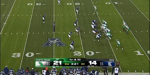 Rice Owls at North Texas Mean Green Football at DATCU Stadium