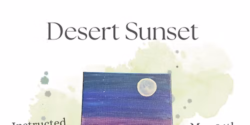 Desert Sunset Canvas