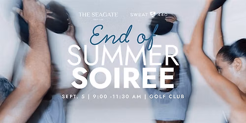 The Seagate x Sweat440 | End of Summer Soiree
