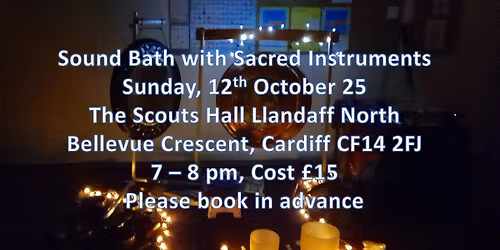 Sound bath with sacred instruments
