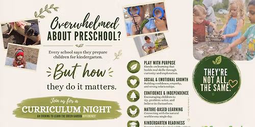 Community Curriculum Night open to ALL