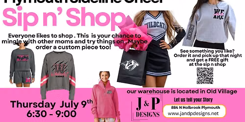 Plymouth Sideline Cheer sip n Shop