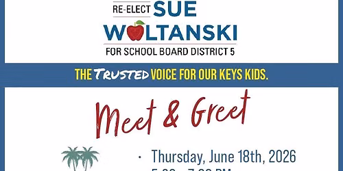 Key West Meet and Greet Sue Woltanski for MCSB District 5