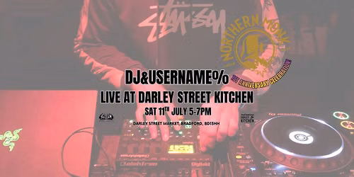 DJ &USERNAME% at Darley Street Kitchen