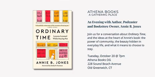 An Evening with Author, Podcaster and Bookstore Owner, Annie B. Jones