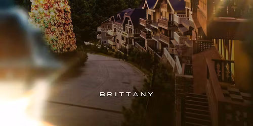 Trail of lights at Crosswinds