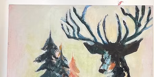'Forest Deer' Sip & Paint
