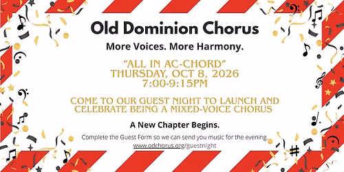 All in Ac-Chord! Guest Night and Celebration
