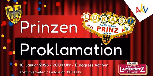 Prinzenproklamation 2026 