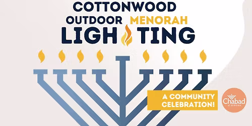 Cottonwood Menorah Lighting
