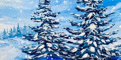 Paint & Sip Tea: Winter Trees