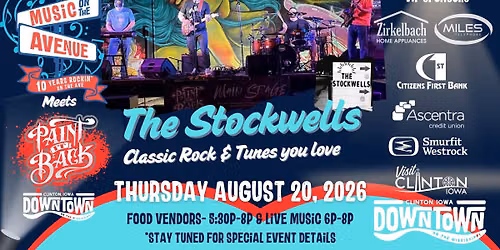 The Stockwells: August 20th: Music on the Avenue Meets Paint it Back