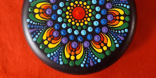 Rainbow \/Chakra Ornaments Mandala Dot Paint Night