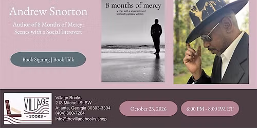 Book Signing and Talk with Andrew Snorton