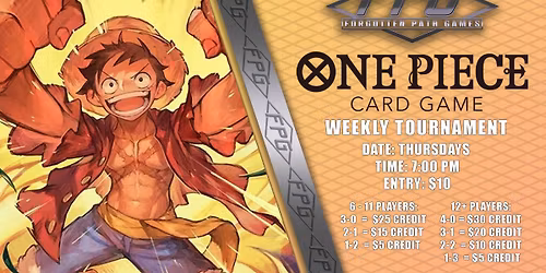 One Piece TCG Thursday Weekly Tournament