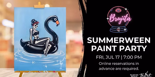 Paint & Sip at Brujita Boutique - Summerween Paint Party