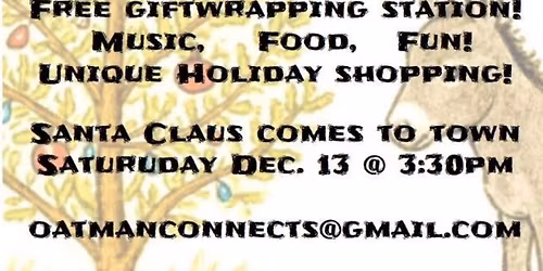 Santa comes to Oatman. 