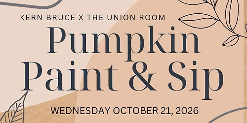 Pumpkin Paint & Sip