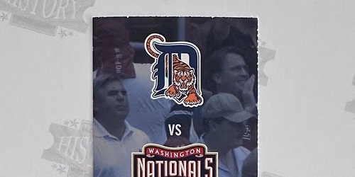 Artwork published for Washington Nationals at Detroit Tigers