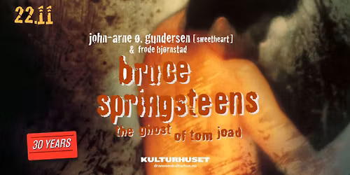 Bruce Springsteens \u00abThe Ghost of Tom Joad\u00bb - 30 \u00e5r \/\/ Drammen kulturhus