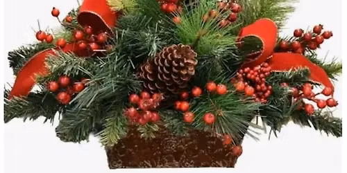 Christmas Centerpiece Floral Design Class