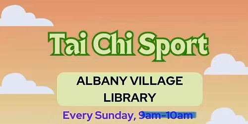Tai chi volunteer class at Albany Village Library