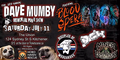 3rd Annual Dave Mumby Memorial Punk Show