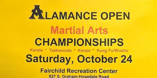 Alamance Open Martial Arts Championships