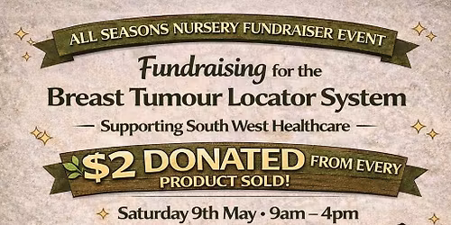 Fundraiser Day at All Seasons \u2013 Every Plant Helps Local Breast Cancer Care \ud83e\ude77