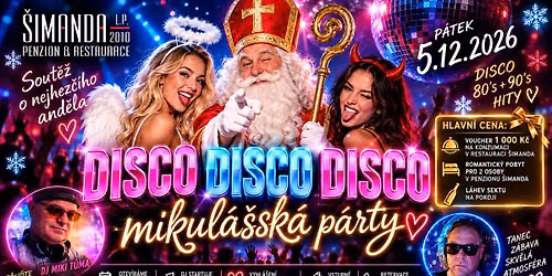 Mikul\u00e1\u0161sk\u00e1 Disco p\u00e1rty 80\/90's na \u0160imand\u011b