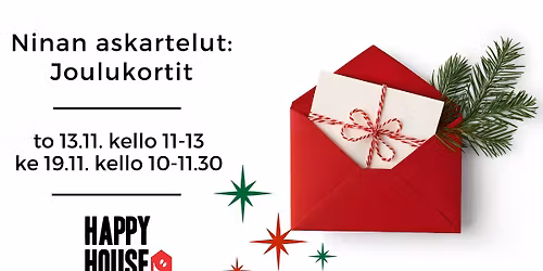 Ninan askartelut: Joulukortit