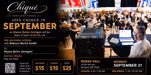 Chiqu\u00e9 Monthly Milonga - September