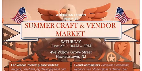 American Legion Summer Craft & Vendor Market