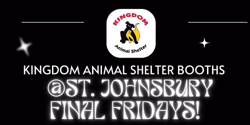 Kingdom Animal Shelter booth @ Final Friday