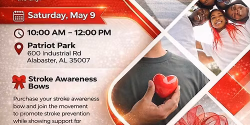 \u2764\ufe0f Alabaster Goes Red! + Stroke Awareness Bike Ride