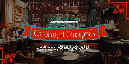 MCCA Caroling at Giuseppe's Italian Restaurant