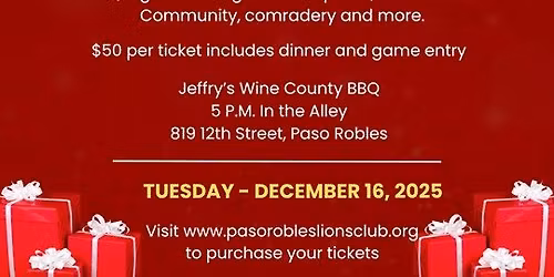 PR Lions Club Holiday Dinner