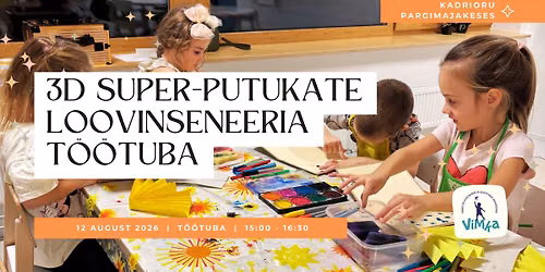 3D Super-putukate loovinseneeria t\u00f6\u00f6tuba | 3D Super Insects Creative Engineering Workshop
