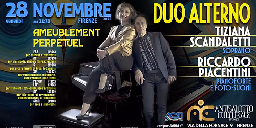 DUO ALTERNO - Tiziana Scandaletti (soprano) e Riccardo Piacentini (pianoforte e foto-suoni)