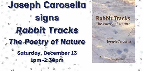 Joseph Carosella signs "Rabbbit Tracks"