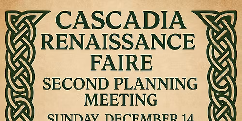 Planning Meeting for Cascadia Ren Faire