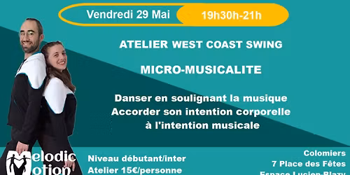 Atelier de West Coast Swing : Micro-musicalit\u00e9